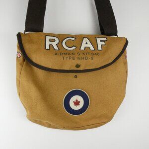 Red Canoe Cross Body Shoulder Messenger Bag Canvas RCAF Aviation Retro Air Force